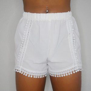 Classy White Beach shorts